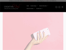 Tablet Screenshot of creativenails.co.nz